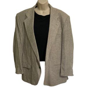 SILK Tweed  2 Button Blazer by Barrington Mens 42 Regular